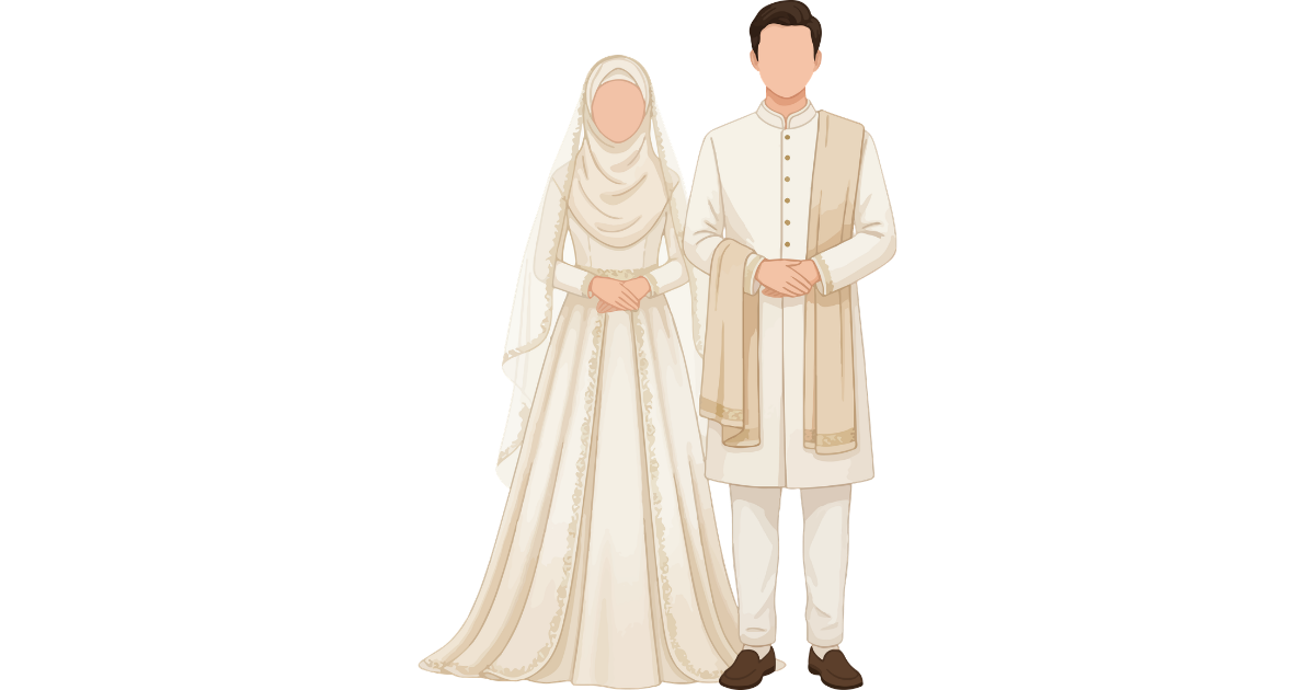 The blessed couple